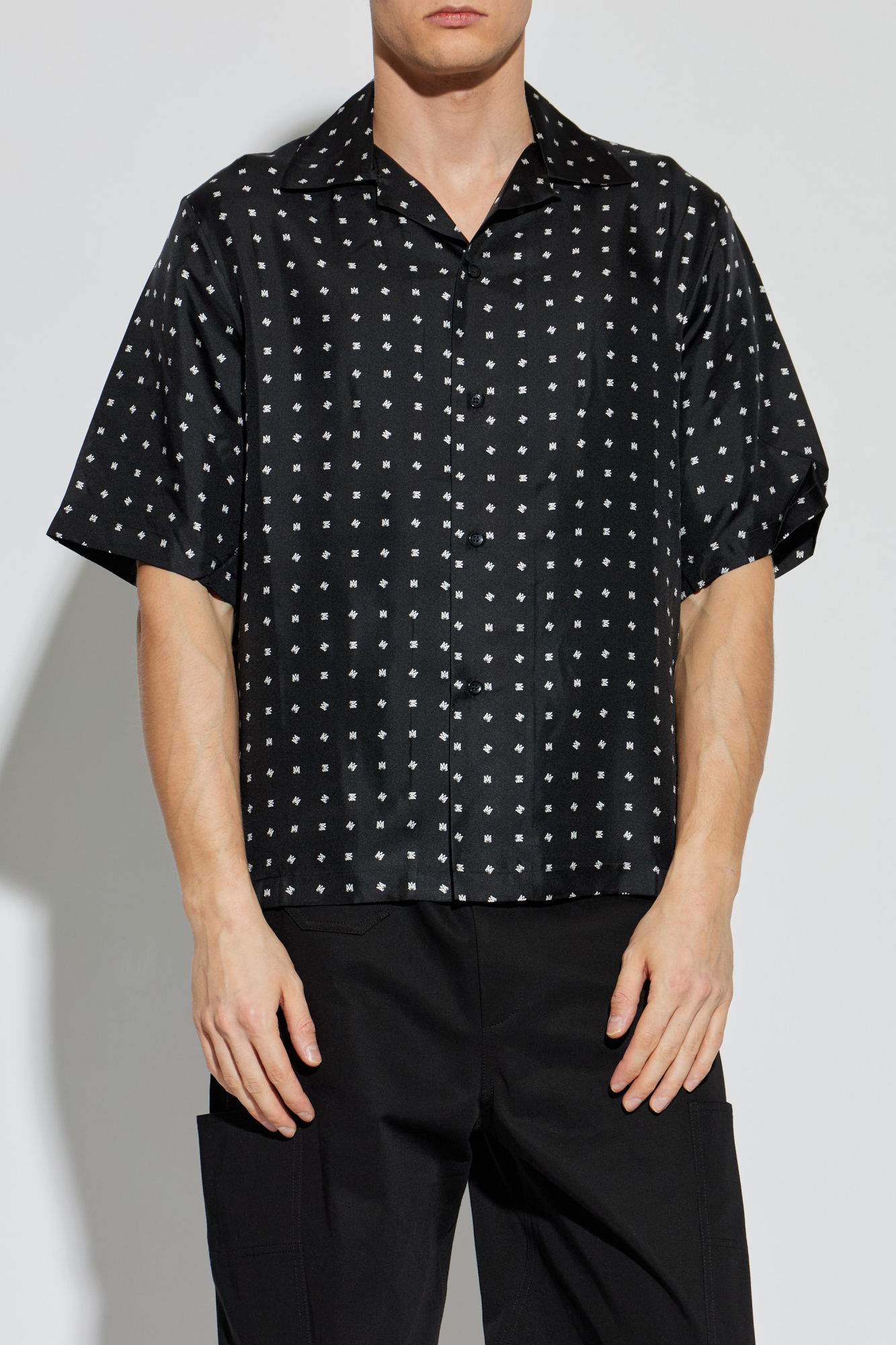 Preto Camisa de seda Amiri - Vitkac Brazil